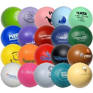 Custom Round Stress Ball w/ Multiple Color Choices $0.90